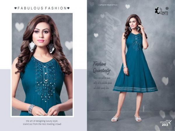 Kinti Matrix 2 Rayon Anarkali Style Kurti Catalogue